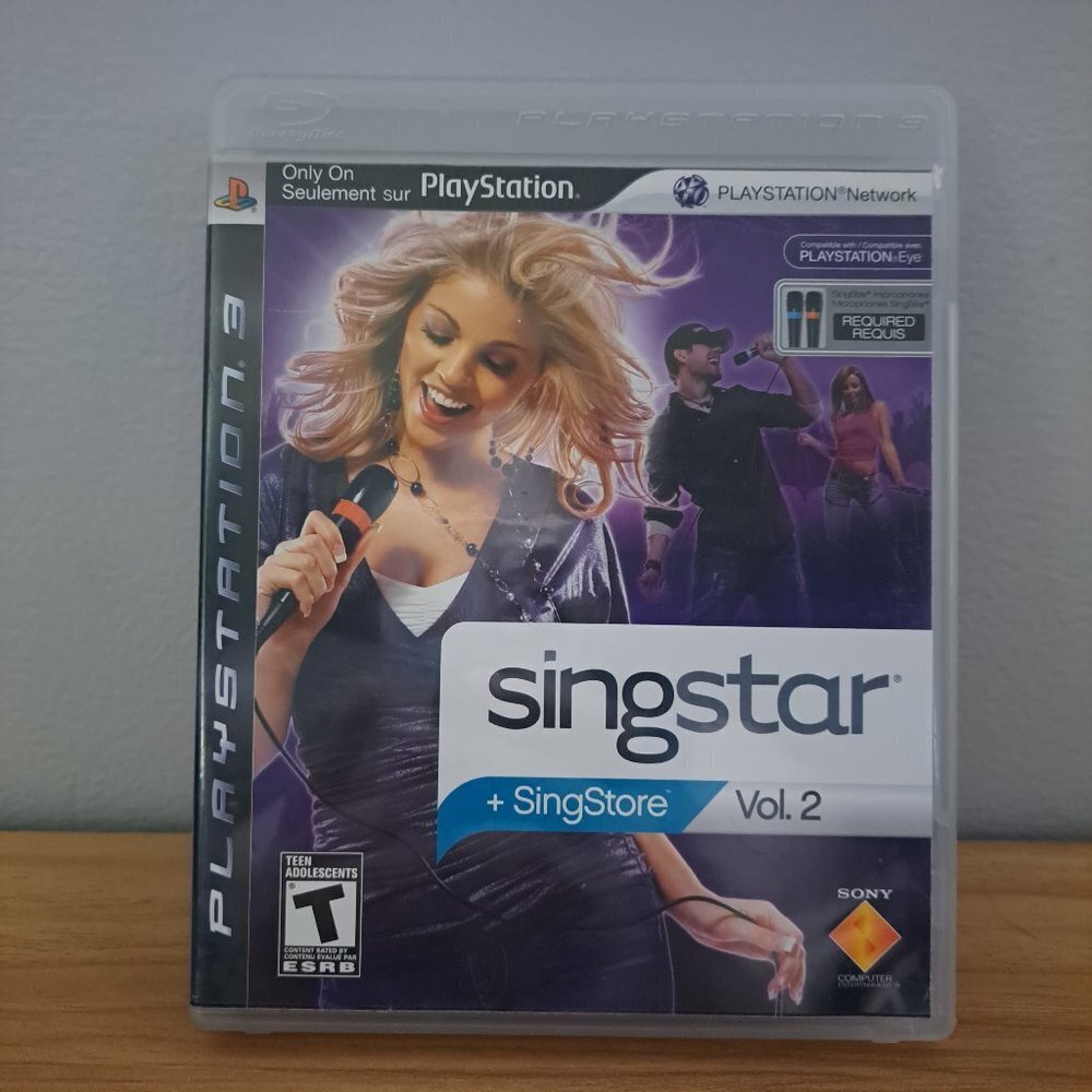 SingStar Vol. 2 (Sony PlayStation 3, 2008) Untested